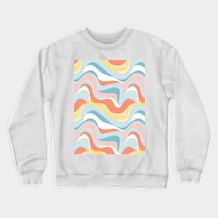 Autumn Nostalgia: Retro Pastel Doodle Delight Crewneck Sweatshirt